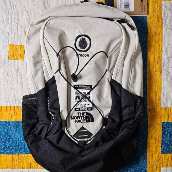 The North Face Backpack White and Black
